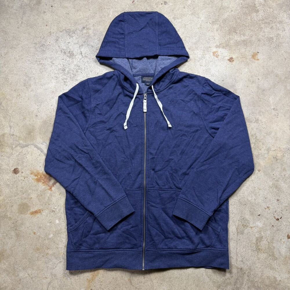 Navy Blue Pendleton Crater Lake Zip Up Hoodie Size L